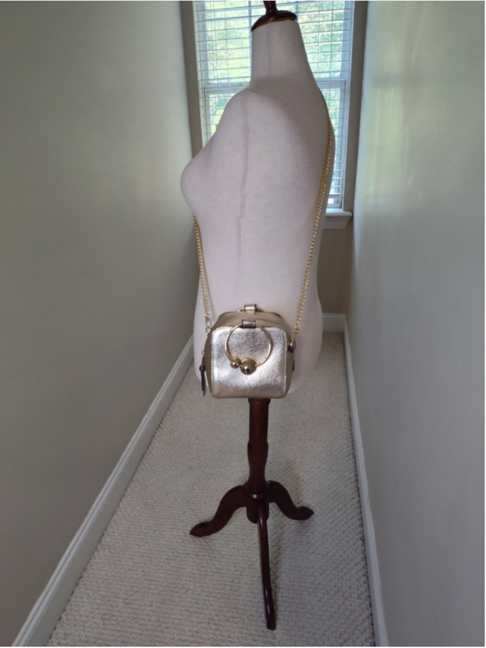 Women's Nine West Gold Mini Bag Crossbody